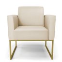 Ver imagem 6 de Kit 2 Poltronas Base Industrial Dourado Marisa Corino D03 - D\'rossi Cor Preto