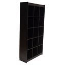 Ver imagem 2 de Estante Colméia 100% Mdf Preto - Suprema Móveis