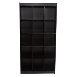 Estante Colméia 100% Mdf Preto - Suprema Móveis - 3