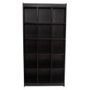 Ver imagem 3 de Estante Colméia 100% Mdf Preto - Suprema Móveis