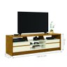 Conjunto Painel e Rack para Tv SPace Off white Freijo - 3