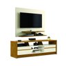 Conjunto Painel e Rack para Tv SPace Off white Freijo - 1