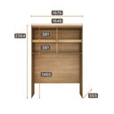 Ver imagem 3 de Guarda Roupa Modulado Aéreo Casal 100% Mdf Cumaru Fendi