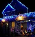 Ver imagem 4 de Kit 3 Cascatas 400 Leds 10 Metros Luz Azul Fixa - 220v