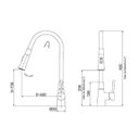 Ver imagem 5 de Torneira Misturador Lorenzetti Lorenflex para Cozinha Preto