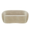 Ver imagem 2 de Sofá Decorativo 1,80cm 2 Lugares Íbis Veludo Bege G33 - Gran Belo