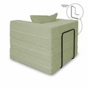 Ver imagem 7 de Poltrona Cama Modular Mold Boucle Reclinável Verde Claro com Almofada Loja Sheep