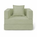 Ver imagem 4 de Poltrona Cama Modular Mold Boucle Reclinável Verde Claro com Almofada Loja Sheep
