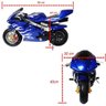 Mini Moto Infantil Gasolina 2 Tempos 49CC Speed Ninja GP Esportiva Importway WVPR-204 Azul - 1