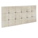 Ver imagem 1 de Cabeceira Painel Sleep para Cama Box Solteiro 0,90 cm Suede Bege Amassado 1301 - D'Rossi