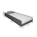 Ver imagem 3 de Cama Auxiliar Solteiro Premium Ii Cinamomo - Conquista