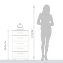 Ver imagem 5 de Cômoda para Quarto 5 Gavetas em MDP Carol Branco