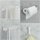 Ver imagem 1 de Kit de Acessórios para Banheiro 4 Peças Stander:branco