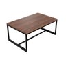 Mesa de Centro Decorativa 70x30,3x44 cm - Base de Aço Metalon Cor Preta - 1
