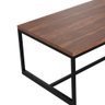 Mesa de Centro Decorativa 70x30,3x44 cm - Base de Aço Metalon Cor Preta - 3