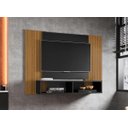 Ver imagem 2 de Painel para Televisão Ripado com Nicho Navi - Preto Ripado