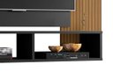 Ver imagem 5 de Painel para Televisão Ripado com Nicho Navi - Preto Ripado