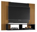 Ver imagem 3 de Painel para Televisão Ripado com Nicho Navi - Preto Ripado