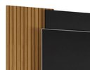 Ver imagem 4 de Painel para Televisão Ripado com Nicho Navi - Preto Ripado