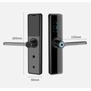 Ver imagem 2 de Fechadura Digital com Biometria na Maçaneta, Senha com Teclado Touch, para Portas de Madeira com Nov