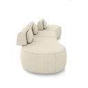 Ver imagem 6 de Sofá Sala de Estar Modulado França 280cm Encosto Articulável com Almofadas Bouclê Offwhite G45 - Gra