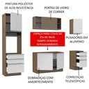 Ver imagem 5 de Armário de Cozinha Completa 220cm Rustic/Branco Glamy Madesa 01