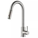 Ver imagem 1 de Torneira Misturador Monocomando Cozinha Gourmet de Bancada Extensível Aço Inox 304 Prata Brinovar