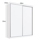 Ver imagem 2 de Guarda Roupa 2 Portas de Correr Rc2006 Linha Roupeiros Emovell