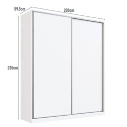 Guarda Roupa 2 Portas de Correr Rc2006 Linha Roupeiros Emovell - 2