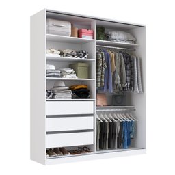 Guarda Roupa 2 Portas de Correr Rc2006 Linha Roupeiros Emovell - 5