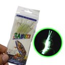 Ver imagem 4 de Isca Artificial Pesca Sabiki 5 Camarao Fluorescente Lambari Robalo Tainha Mar Rio Lago Mangue Pescar