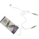 Ver imagem 1 de Isca Artificial Pesca Sabiki 5 Camarao Fluorescente Lambari Robalo Tainha Mar Rio Lago Mangue Pescar