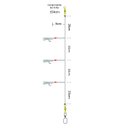 Ver imagem 2 de Isca Artificial Pesca Sabiki 5 Camarao Fluorescente Lambari Robalo Tainha Mar Rio Lago Mangue Pescar