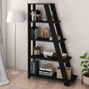 Ver imagem 2 de Estante Escada Multiuso Decorativa 5 Prateleiras Stela A06 Preto - Mpozenato