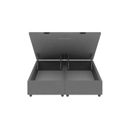 Base Cama Box Baú Casal King Size Linho Cinza SkyBox - 3