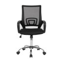 Ver imagem 1 de Cadeira de Escritório Giratória Manchester Preta Office Fratini