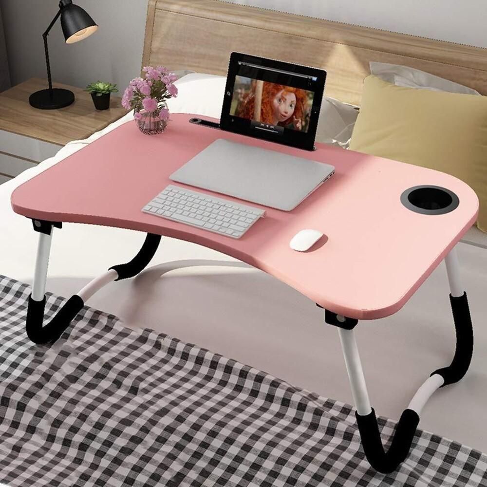 Ver imagem 5 de Mesa Notebook Rosa Dobrável para Sofá e Cama