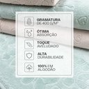 Ver imagem 3 de Jogo de Toalhas Banho e Rosto Romance 100 Algodão Aveludada Dohler