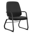 Ver imagem 2 de Kit 02 Cadeiras Executiva Diretor Base Fixa Hub F02 Sintético Preto - Lyam Decor