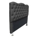Ver imagem 2 de Cabeceira Agnes para Cama Box Casal Padrão 1.38 - Suede - Sv Decor:cinza Escuro