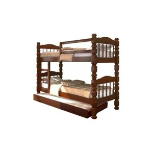 Treliche Beliche Cama Robusta Torneada Madeira Maciça