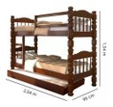 Ver imagem 5 de Treliche Beliche Cama Robusta Torneada Madeira Maciça