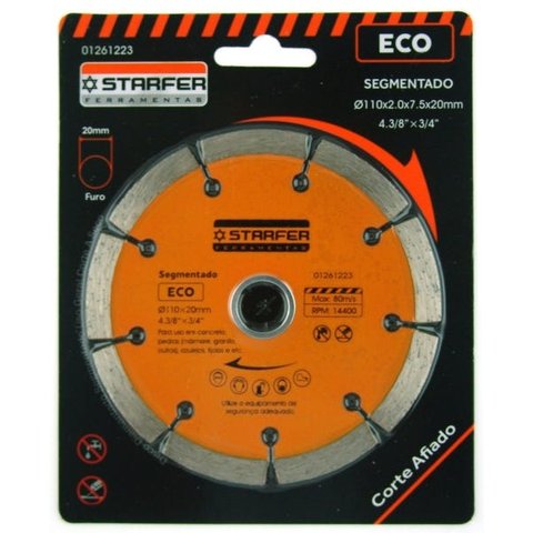 Disco Diamantado Eco Segmentado Starfer Embalagem Com 10