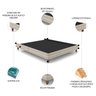 Cama King Base Box 195cm Many P02 Veludo Bege - Mpozenato - 3