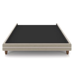Cama King Base Box 195cm Many P02 Veludo Bege - Mpozenato - 6