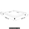 Cama King Base Box 195cm Many P02 Veludo Bege - Mpozenato - 4