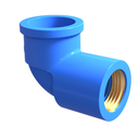 Ver imagem 1 de 10 Unidades Joelho Porcelanato Solda e Rosca com Bucha de Latão Bitola 25mm X 1/2'' Cor Azul Durín