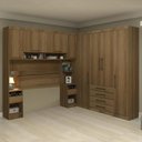 Ver imagem 1 de Guarda Roupa Queen Modulado Cp05 Delphi Avelã L01 - Mpozenato