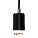 Ver imagem 4 de Pendente Tubo Cilindro Alumínio Preto + Filamento Carbono ST64 220V St458