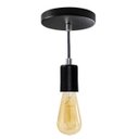 Ver imagem 1 de Pendente Tubo Cilindro Alumínio Preto + Filamento Carbono ST64 220V St458